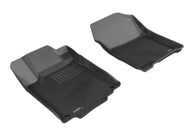 3D MAXpider - MAXpider L1HD04311509 Kagu Floor Mat Front Black Honda CRV