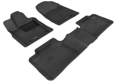 3D MAXpider - MAXpider L1JP00501509 Kagu Floor Mat Front Rear Black for Grand Cherokee