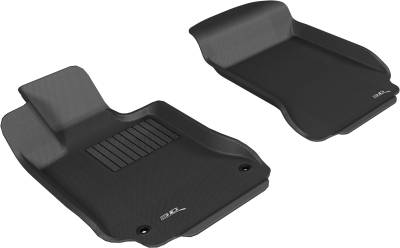 3D MAXpider - MAXpider L1MB00911509 Kagu Floor Mat Front Black Mercedes C Class