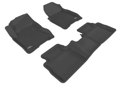 3D MAXpider - MAXpider L1NS02901509 Kagu Floor Mat Front Rear Black for Rogue