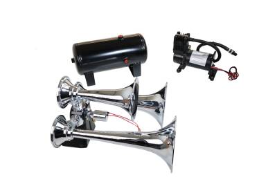 Kleinn Automotive Accessories - Kleinn Automotive HK6 Pro Blaster Triple Air Horn Kit