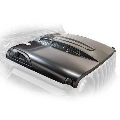 DV8 Offroad - DV8 HDMBJL-01 Heat Dispersion Hood for 18-26 Jeep Wrangler JL & Gladiator