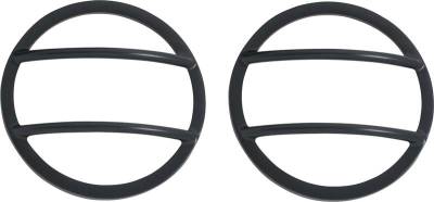 Kentrol - Kentrol 50014 Black Fog Light Cover Pair for 07-18 Jeep Wrangler JK