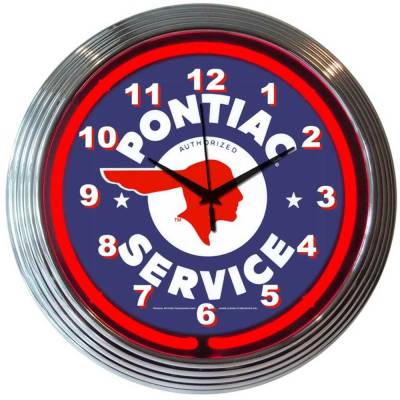 Neonetics - Neonetics 8PONTI Gm Pontiac Service Neon Clock