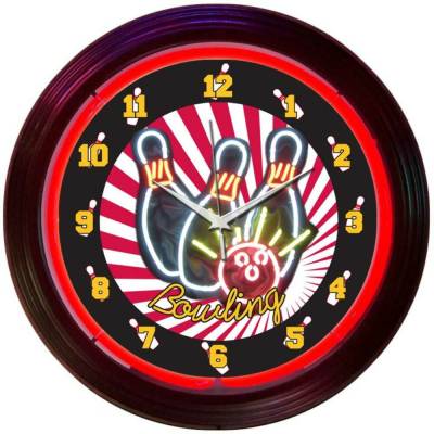 Neonetics - Neonetics 8BOWLX Bowling Neon Clock