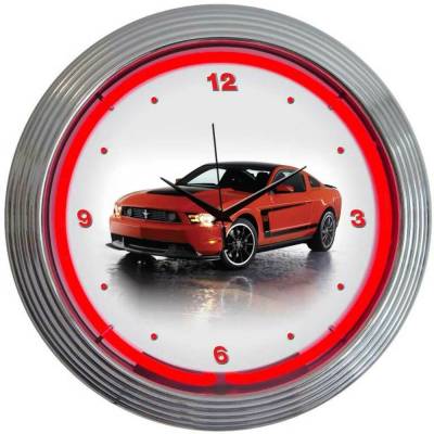 Neonetics - Neonetics 8FBOSS Ford Mustang Boss 302 Neon Clock