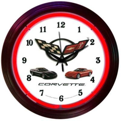 Neonetics - Neonetics 8CORVX Corvette C5 Neon Clock