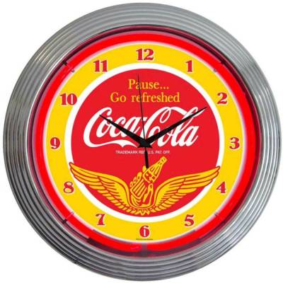 Neonetics - Neonetics 8CCWNG Coca-cola Wings Neon Clock