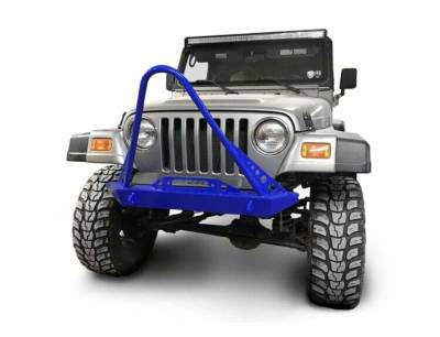 Steinjager - Steinjager Front Off Road Bumper w/Stinger-SW Blue for Wrangler TJ J0049288