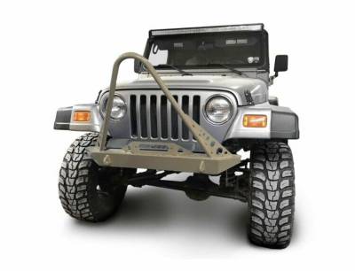 Steinjager - Steinjager Front Off Road Bumper w/Stinger-Mil. Beige for Jeep TJ J0049294