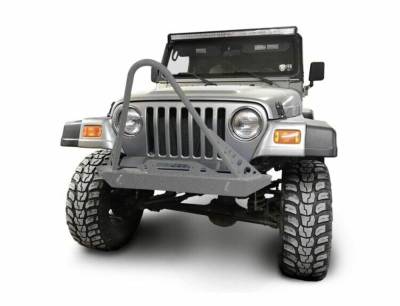 Steinjager - Steinjager Front Off Road Bumper w/Stinger-Gray Hammer for Jeep TJ J0049296