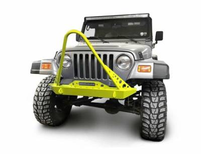 Steinjager - Steinjager Front Off Road Bumper w/Stinger-Neon Yellow for Jeep TJ J0049299