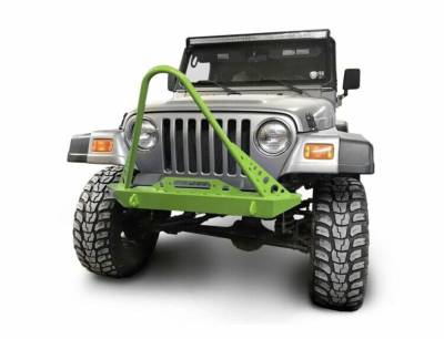 Steinjager - Steinjager Front Off Road Bumper w/Stinger-Gecko Green for Jeep TJ J0049300