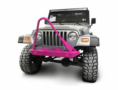 Steinjager - Steinjager Front Off Road Bumper w/Stinger-Hot Pink for Wrangler TJ J0049301