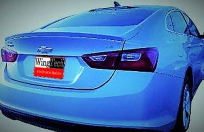 WingTech - WingTech Custom Style Lip Mount Rear Spoiler Un-Lighted ABS-431A