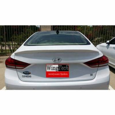 WingTech - WingTech Custom Style Lip Mount Rear Spoiler Un-Lighted WT-14158