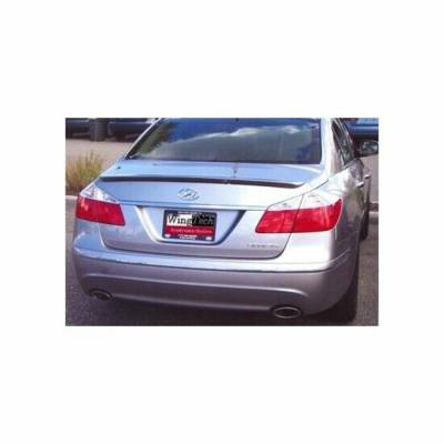 WingTech - WingTech Custom Style Lip Mount Rear Spoiler Un-Lighted ABS-274