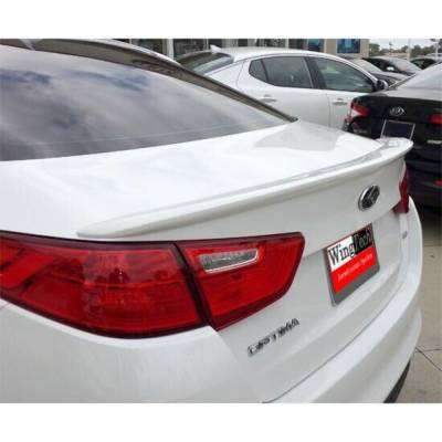 WingTech - WingTech Custom Style Lip Mount Rear Spoiler Un-Lighted WT-14155