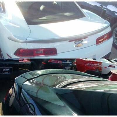 WingTech - WingTech Custom Style Flush Mount Rear Spoiler Un-Lighted WT-14015