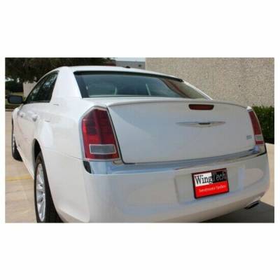 WingTech - WingTech Custom Style Lip Mount Rear Spoiler Un-Lighted ABS-315
