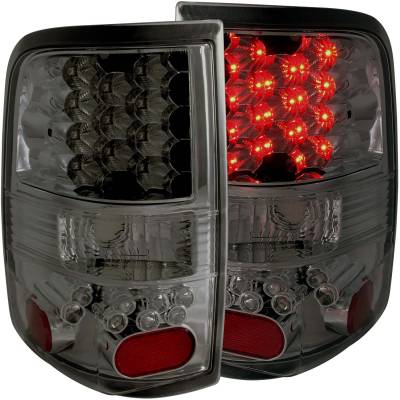 Anzo USA - Anzo USA Chrome LED Smoked Lens Taillight Set Ford F150 311171