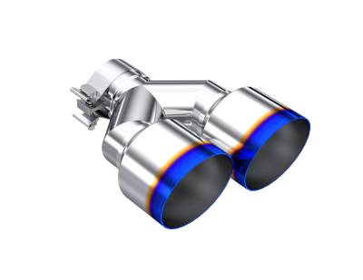MBRP Exhaust - MBRP Exhaust T5178BE 2.5" Inlet Exhaust Tip T304 Stainless Steel Burnt End