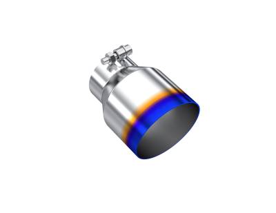 MBRP Exhaust - MBRP Exhaust T5180BE 3" Inlet Exhaust Tip T304 Stainless Steel Burnt End Tips