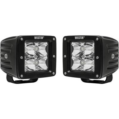 Westin - Westin 09-12200A-PR HyperQ 3.2x3.0" 5W LED Chips Auxiliary Light Spot Beam