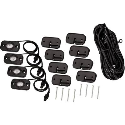 Westin - Westin 09-80005 9&15" 3W LED Chips Long Wiring Harness & Switch Rock Light Kit