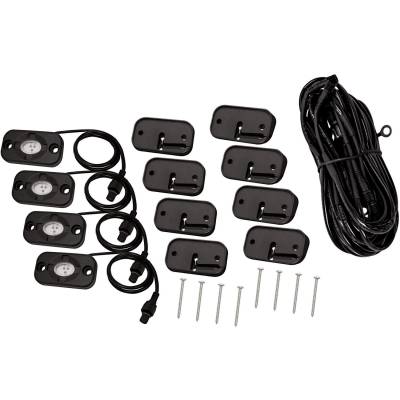 Westin - Westin 09-80015 LED Rock Light Kit for Jeep Wrangler JK 07-18 Wrangler JL 18-19