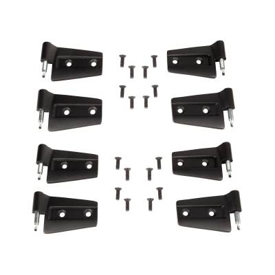 Rugged Ridge - Rugged Ridge 11202.32 8PC Black Door Hinge Kit for 07-18 Jeep Wrangler JK 4DR