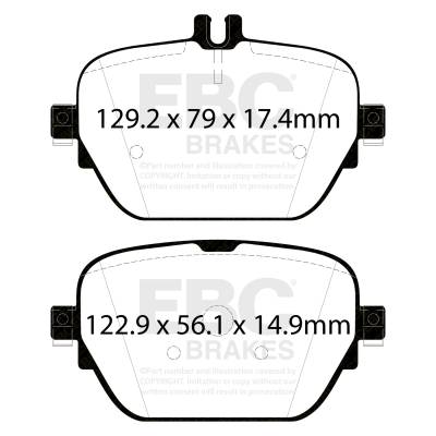 EBC Brakes - EBC Brakes DP42314R Yellowstuff Street & Track Brake Pads