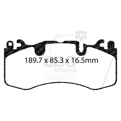 EBC Brakes - EBC Brakes DP42336R Yellowstuff Street & Track Brake Pads