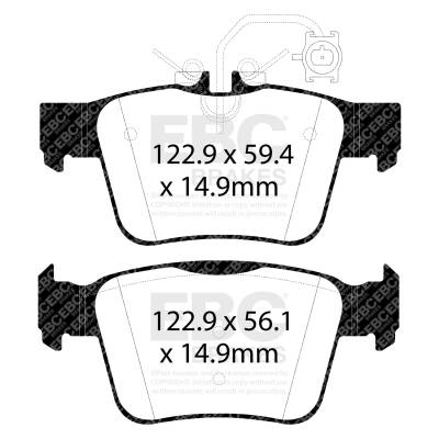 EBC Brakes - EBC Brakes DP42315R Yellowstuff Street & Track Brake Pads