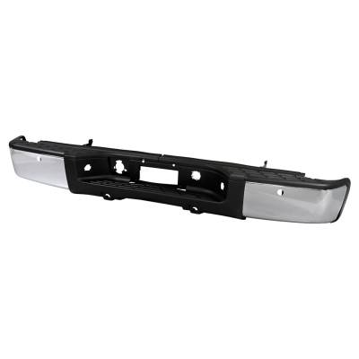 Spyder Auto - Spyder Auto 9047107 Steel Rear Bumper for 07-13 Sierra/Silverado 1500