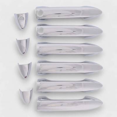 Trim Illusion - Trim Illusion DH230 Front/Rear Door Handle Covers Chrome Ridgeline/Pilot