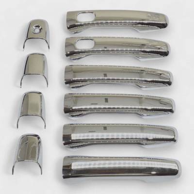 Trim Illusion - Trim Illusion DH262 Front/Rear Door Handle Covers Chrome Ford Edge/Explorer