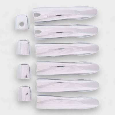 Trim Illusion - Trim Illusion DH285 Front/Rear Door Handle Covers Chrome for Rogue/Murano
