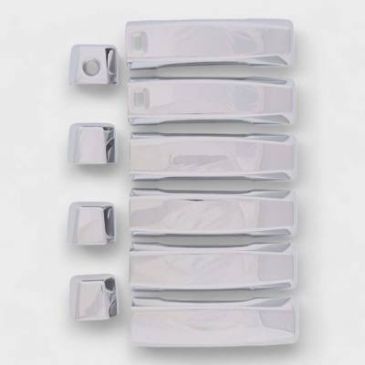 Trim Illusion - Trim Illusion DH273 Front/Rear Door Handle Covers Chrome for Titan/Titan XD