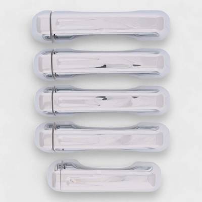 Trim Illusion - Trim Illusion DH286 Front/Rear Door Handle Covers Chrome for Gladiator/Jeep JL
