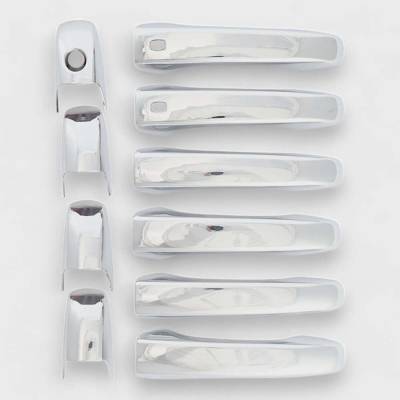 Trim Illusion - Trim Illusion DH187 Front/Rear Door Handle Covers Chrome for Grand Cherokee WK