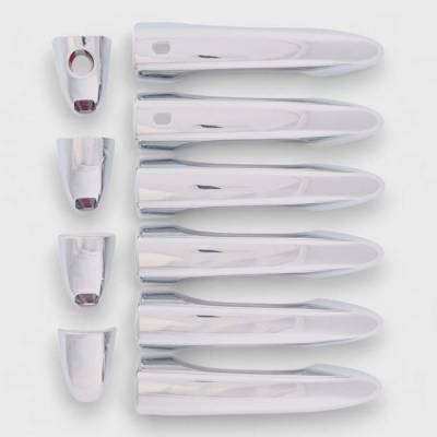 Trim Illusion - Trim Illusion DH318 Front/Rear Door Handle Covers Chrome for Jeep Compass