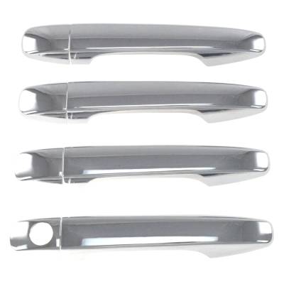 Trim Illusion - Trim Illusion DH202 Front/Rear Door Handle Covers Chrome for Prius/Sienna