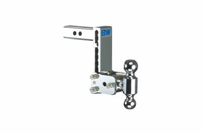 B&W Trailer Hitches - B&W Hitch TS10040C 2" Shank Tow & Stow 7" Drop Dual Ball Mount Chrome