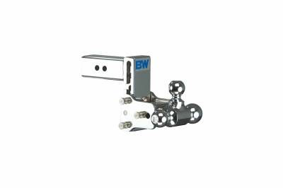 B&W Trailer Hitches - B&W Hitch TS20048C 2.5" Shank Tow & Stow 5" Drop Triple Ball Mount Chrome