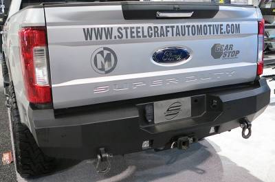 Steelcraft - Steelcraft 76-21380 Black Fortis Rear Bumper for 17-24 Ford Super Duty