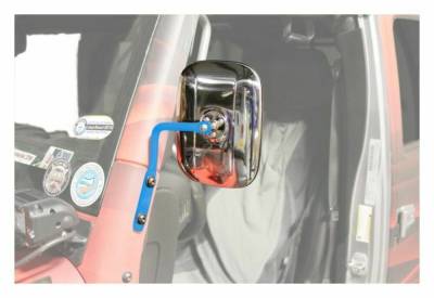 Steinjager - Steinjager A-Pillar Mount Side Mirror Kit-PB Blue for Wrangler JK J0044990