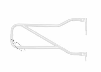 Steinjager - Steinjager Front Tubular Trail Doors-Cloud White for Wrangler JK J0042646