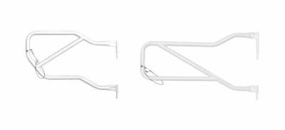 Steinjager - Steinjager Front/Rear Tubular Trail Doors-Cloud White for Jeep JK 4DR J0042648