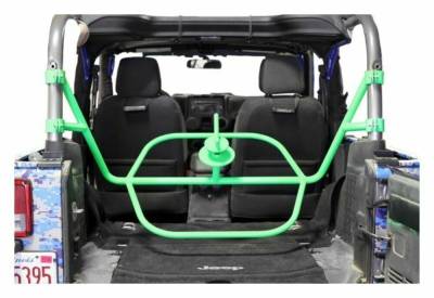 Steinjager - Steinjager Internal Spare Tire Carrier-Neon Green for Wrangler JK 2DR J0045497